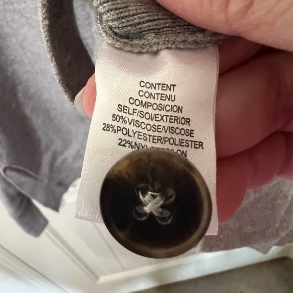 WAYF Gray Casual Crew Neck Sweater Long Sleeve Knit Pullover Size L - Picture 4 of 11